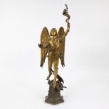 Gilt bronze statue Archangel Gabriel