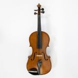 Violin label 'Giovan Paolo Maggini, Brefcie 1695, 364mm, double inlay, playable, wooden case