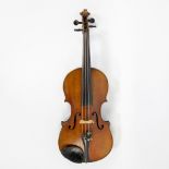 Violin copy, label 'Nicolaus Amati, fecit E. Reinhold Schmidt, Saxony', case incl.