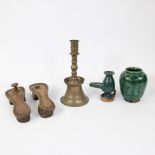 Collection Persian/Ottoman, oil lamp Persia, Ottoman candlestick 16th/17th century, Islamic sandals