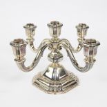 Silver candlestick (800) Art Deco, Raymond Ruis Antwerp