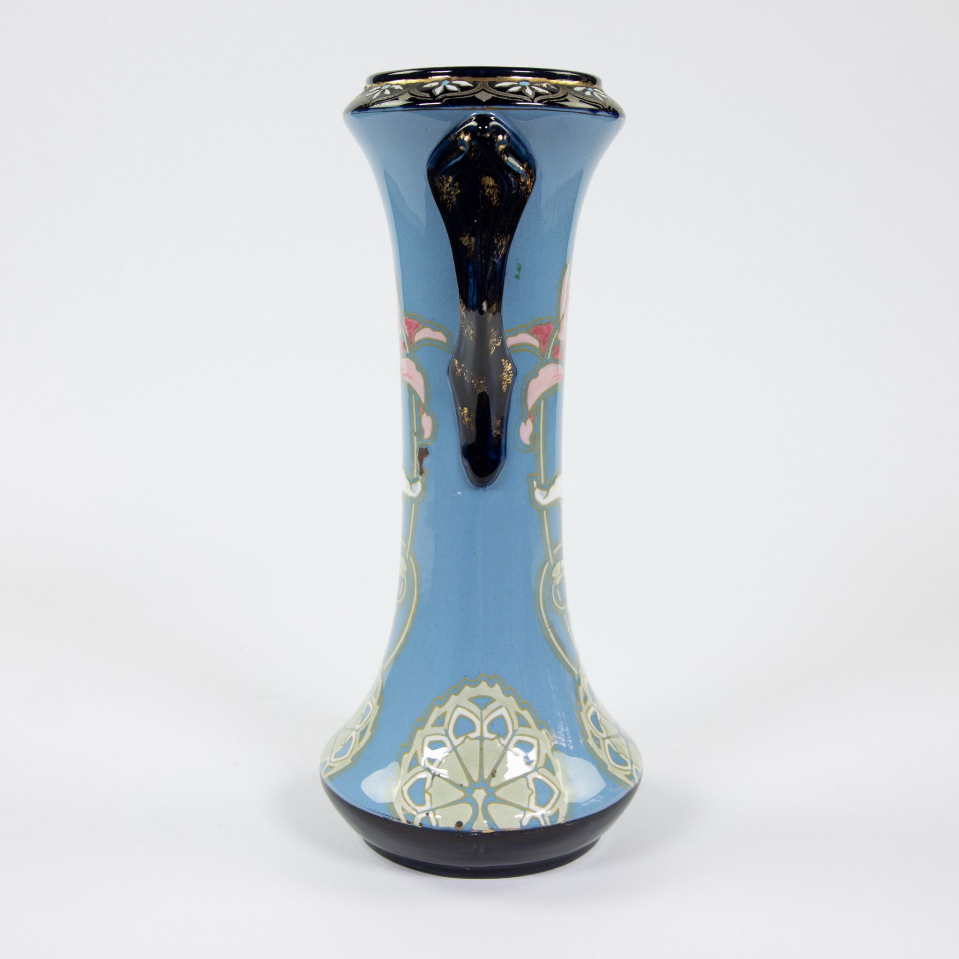 Art Nouveau vase Boch Keramis 240, marked. - Image 4 of 5