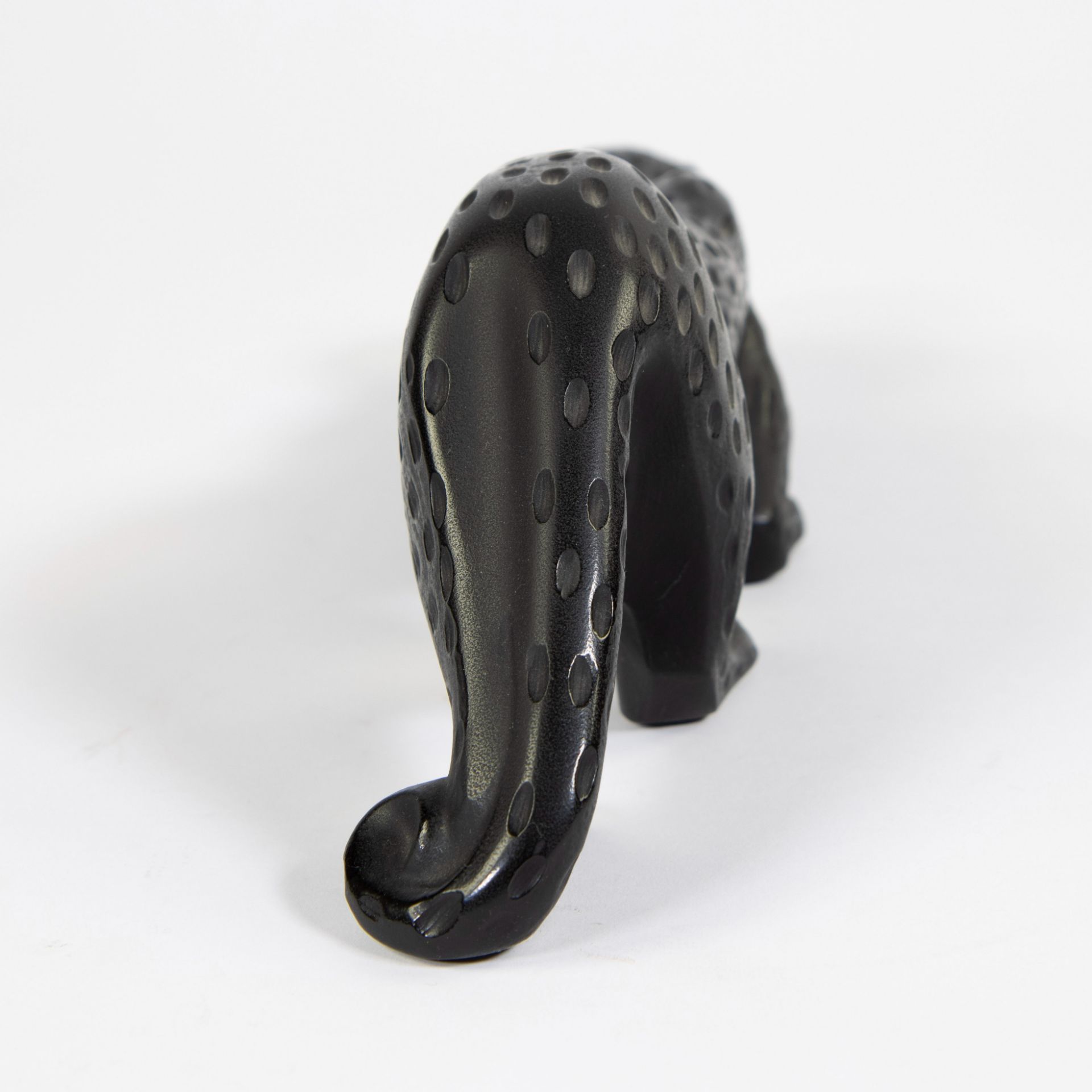 Marie-Claude Lalique, the Zeila Panther black crystal - Image 3 of 6