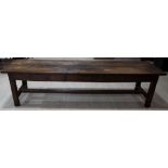 Exceptionally long oak monastery table
