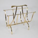Willy Daro gold-plated newspaper rack
