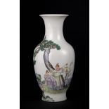 BALUSTER PORCELAIN VASE h. 20.1 cm