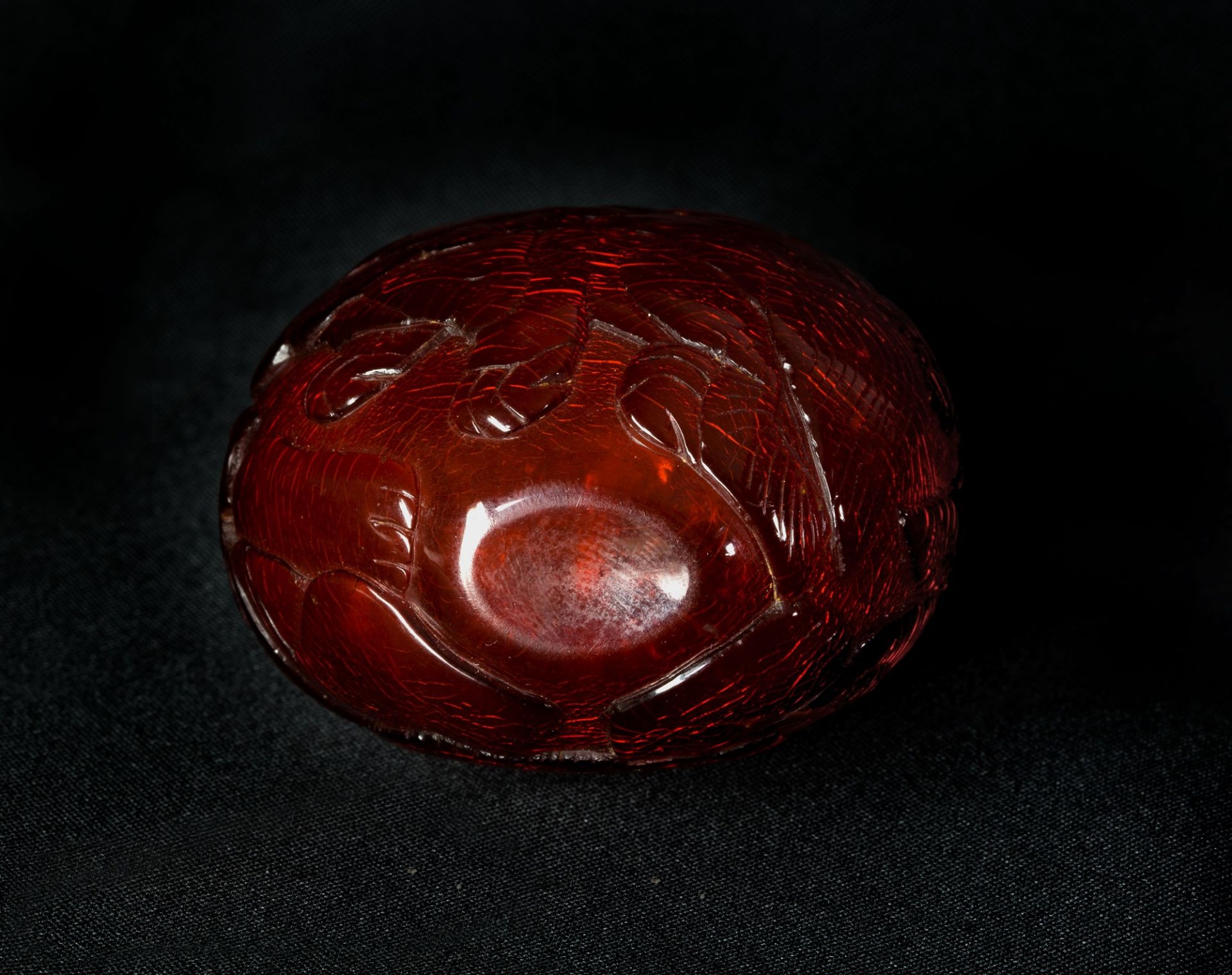 AMBER SNUFF BOTTLE h. 6,8 cm - Image 5 of 5