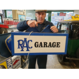 RAC GARAGE DOUBLE SIDED SIGN