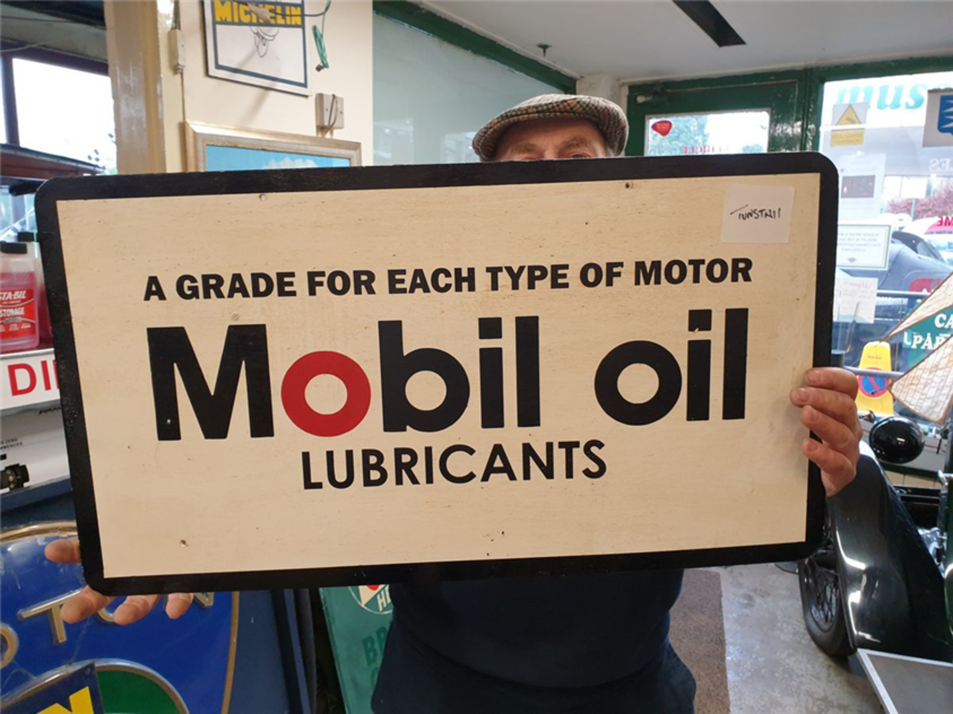 MOBILOIL LUBRICANTS SIGN