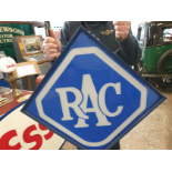 RAC LIGHT UP SIGN DOUBLE SIDED