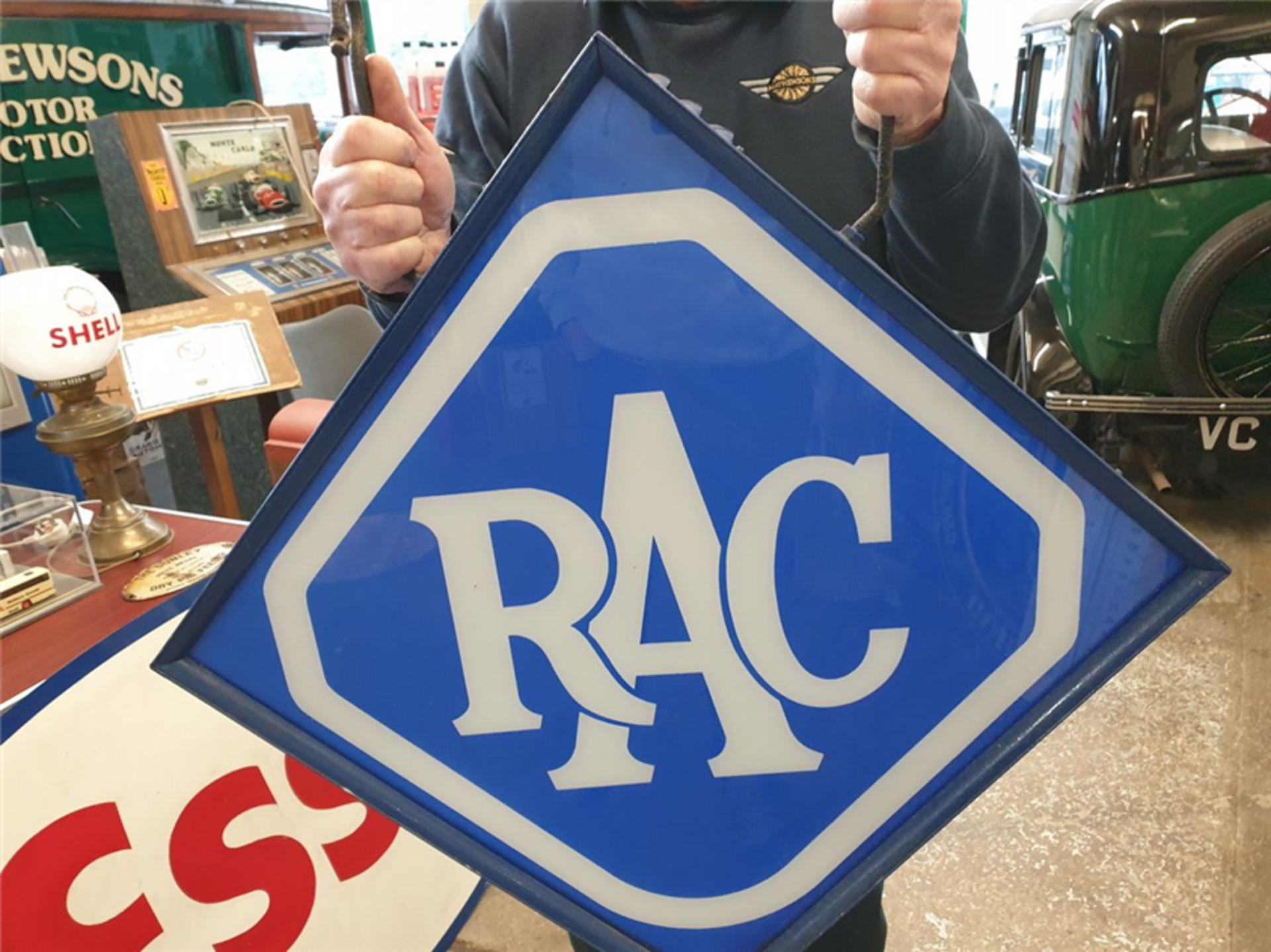 RAC LIGHT UP SIGN DOUBLE SIDED