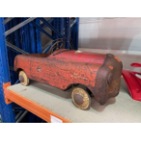 TRIANG METEOR RED PEDAL CAR