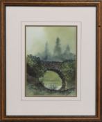 TUMMEL BRIDGE, A WATERCOLOUR BY WILLIAM GREEN