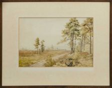 THE MOOR ROAD, A WATERCOLOUR BY MARY A B GILMOUR