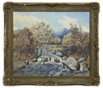 HIGHLAND RIVER, AN OIL BY R THOMSON