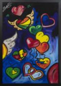 WORLD OF HEARTS, AN ACRYLIC BY STANLEY KING