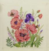 FLORAL STUDIES, A PAIR OF GOUACHES BY EVE COOTE