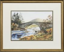 BRIDGE OF ORCHY, A WATERCOLOUR BY ROBERT DICK