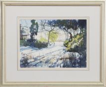 SNOW AT LIFF, A WATERCOLOUR BY NEIL CATCHPOLE