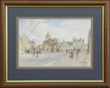 AFTERNOON IN THE VILLAGE, EAST LINTON, A WATERCOLOUR BY WILLIAM MCPHERSON