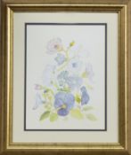 THREE FLORAL WATERCOLOURS