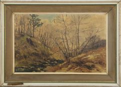 GLEN FRUIN, AN OIL BY R THOMSON