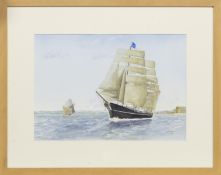 DISCOVERY - BEARING AWAY FROM DUNDEE, A WATERCOLOUR BY CHARLES LITTLEWORTH