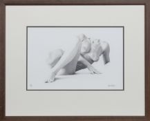 NUDE STUDY, A PRINT BY LEE STEWART