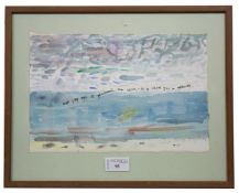 FEATHER TO THE WIND, A WATERCOLOUR BY THORA CLYNE