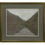 LOCH VIEW, A PASTEL BY JOHN MACKIE