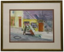 RUE DE LOUVEZE, A WATERCOLOUR BY THORA CLYNE