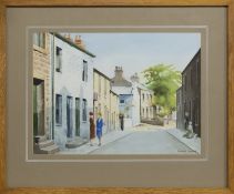 NORTH MAIN STREET, SKERTON, 1926, A WATERCOLOUR BY ROCHARD IRVING
