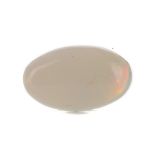 **AN UNMOUNTED WHITE FIRE OPAL