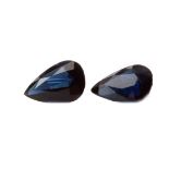 **TWO UNMOUNTED SAPPHIRES