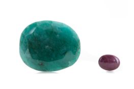 **TWO CERTIFICATED UNMOUNTED GEMSTONES