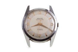 A GENTLEMAN'S BAUME STAINLESS STEEL AUTOMATIC WRIST WATCH