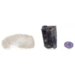 **THREE UNMOUNTED CERTIFICATED GEMSTONES