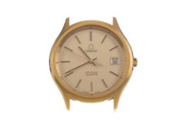 A GENTLEMAN'S OMEGA DE VILLE GOLD PLATED QUARTZ WRIST WATCH