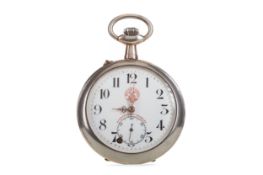 A ROSKOPF OPEN FACE POCKET WATCH