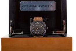 A GENTLEMAN'S PANERAI RADIOMIR COMPOSITE 3 DAYS LIMITED EDITION MANUAL WIND WRIST WATCH