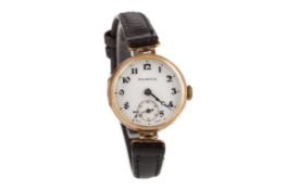 A LADY'S ROLWATCO NINE CARAT GOLD MANUAL WIND WRIST WATCH