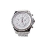 A GENTLEMAN'S BREITLING FOR BENTLEY MOTORS STAINLESS STEEL AUTOMATIC WRIST WATCH