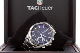 A GENTLEMAN'S TAG HEUER LINK CALIBRE S STAINLESS STEEL QUARTZ WRIST WATCH