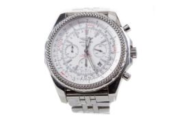 A GENTLEMAN'S BREITLING FOR BENTLEY MOTORS STAINLESS STEEL AUTOMATIC WRIST WATCH