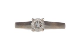 A GIA CERTIFICATED DIAMOND SOLITAIRE RING