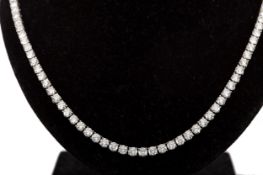 A DIAMOND RIVIERA NECKLACE