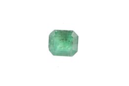 **AN UNMOUNTED EMERALD