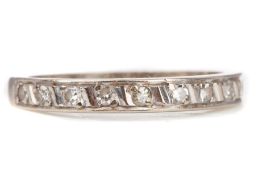 A DIAMOND HALF ETERNITY RING