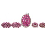 A SUITE OF TREATED RUBY JEWELLERY