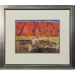 ULURU, A WATERCOLOUR BY GEORGE DONALD